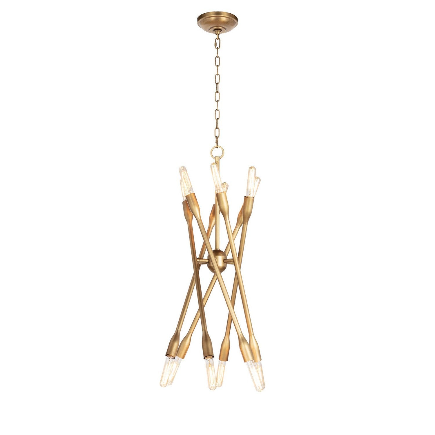 Cobra Chandelier-Regina Andrew Design-RAD-16-1425NB-ChandeliersNatural Brass-Large-14-France and Son