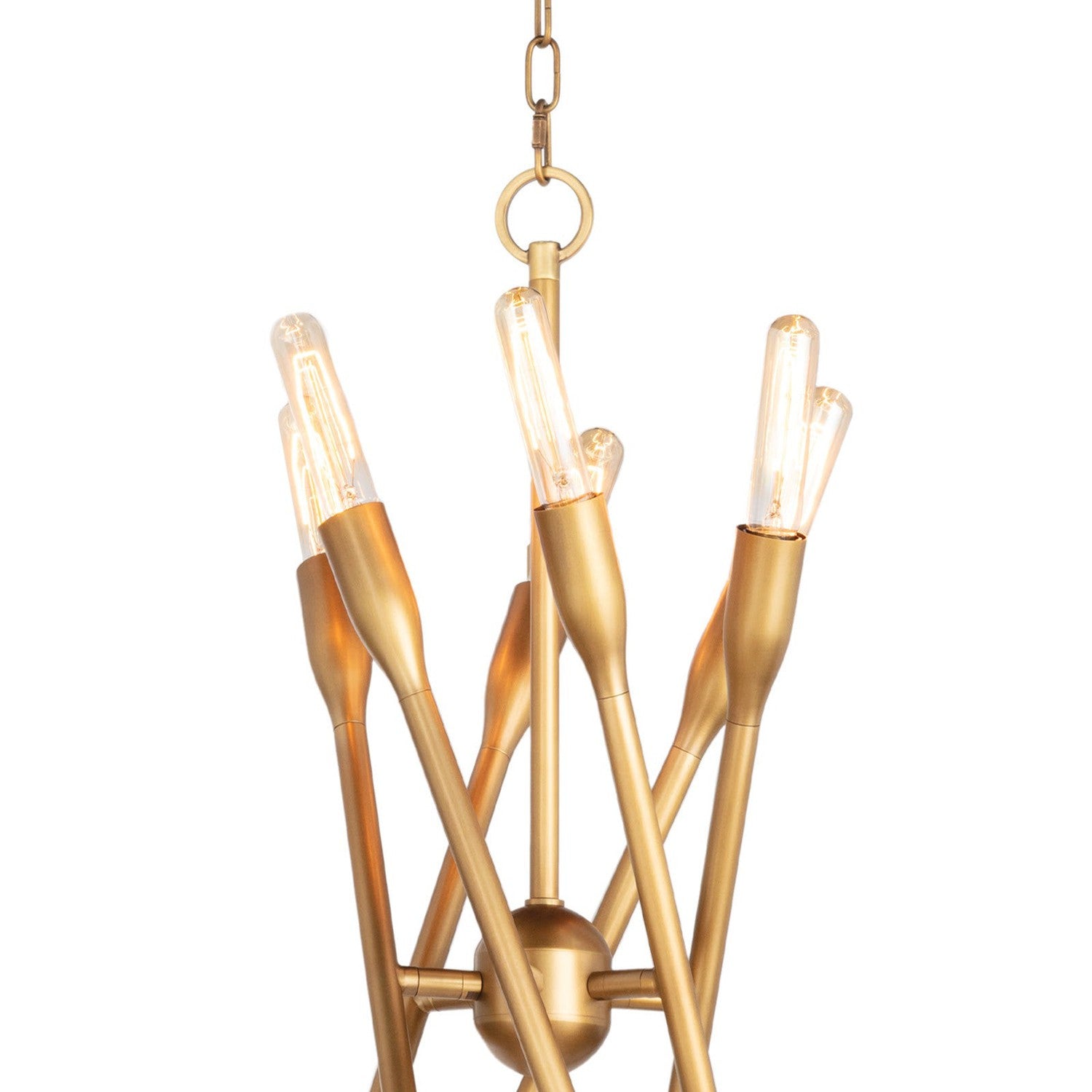 Cobra Chandelier-Regina Andrew Design-RAD-16-1425NB-ChandeliersNatural Brass-Large-16-France and Son