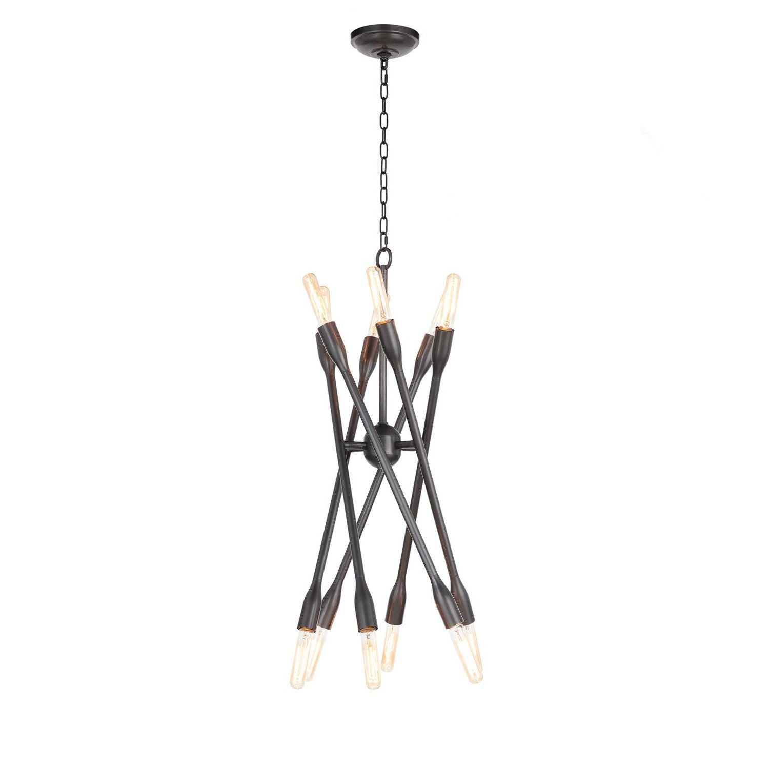 Cobra Chandelier-Regina Andrew Design-RAD-16-1425NB-ChandeliersNatural Brass-Large-18-France and Son