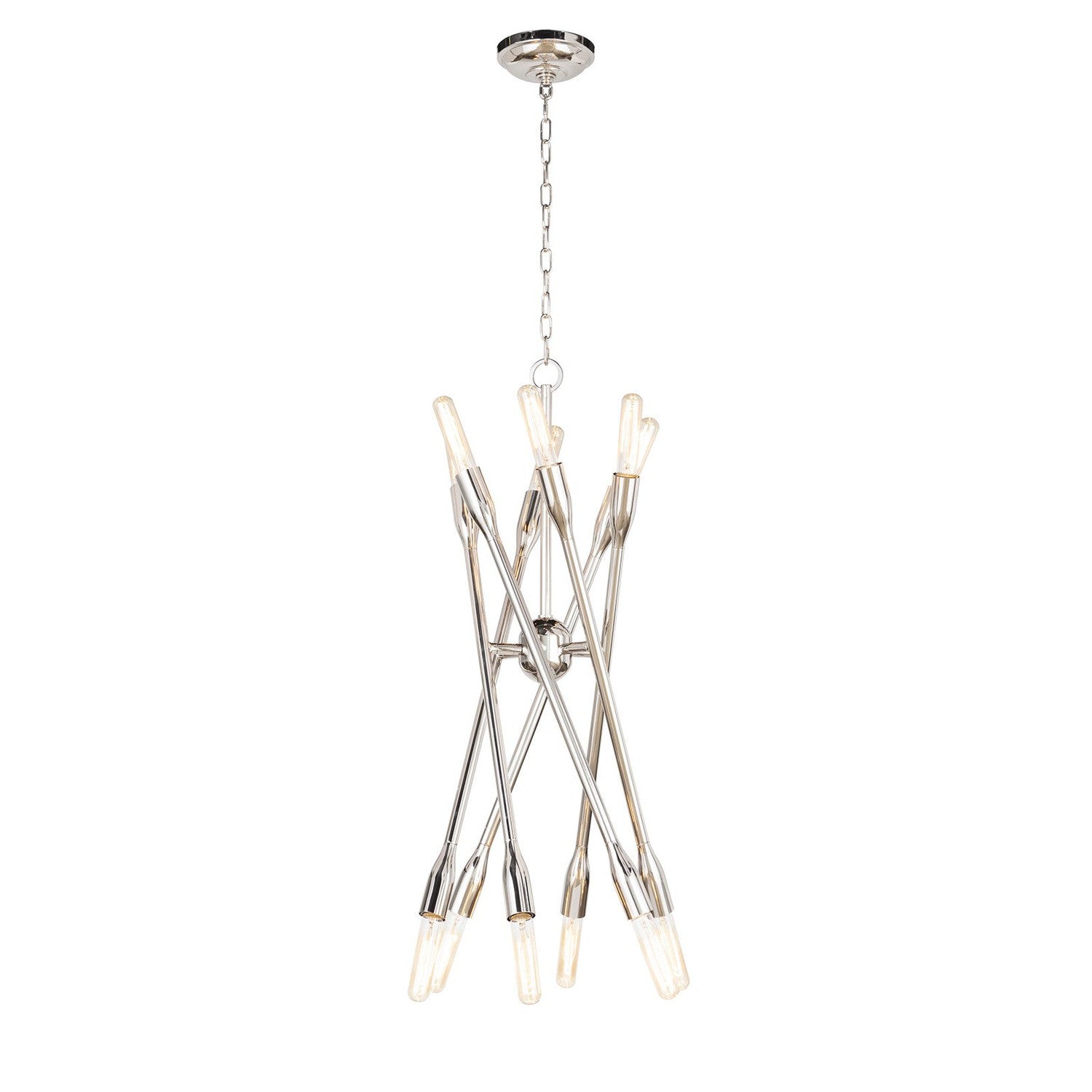 Cobra Chandelier-Regina Andrew Design-RAD-16-1425NB-ChandeliersNatural Brass-Large-22-France and Son