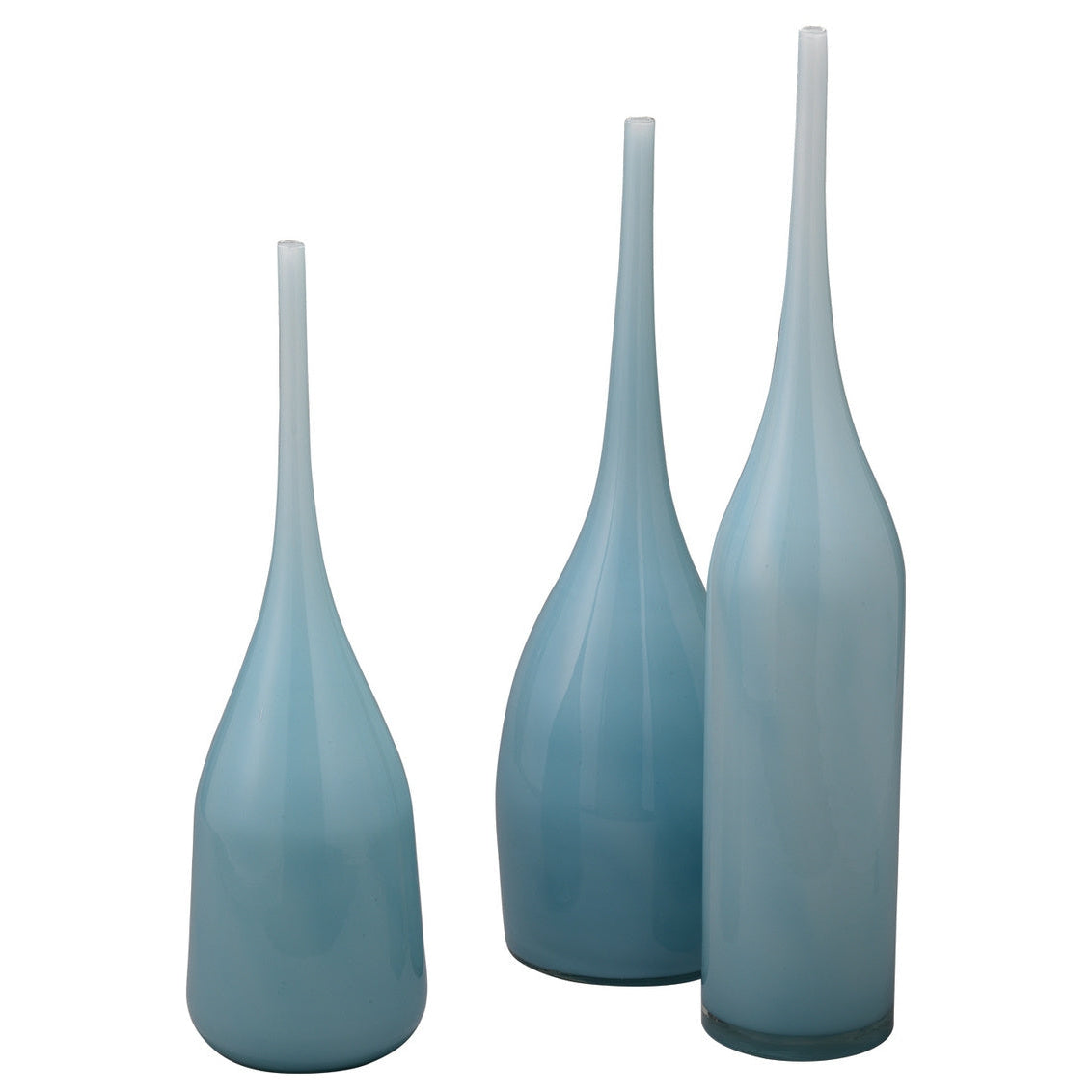 Pixie Decorative Vases (set of 3)-Jamie Young-JAMIEYO-7PIXI-VAPW-VasesBlue-1-France and Son