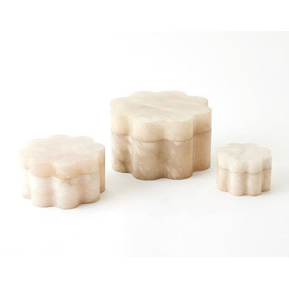 Cumulus Alabaster Wide Box-Global Views-GVSA-7.30293-DecorLarge-Cream-1-France and Son