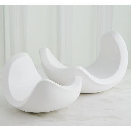 Curl Bowl-Matte White-Global Views-GVSA-1.10968-DecorLarge-1-France and Son