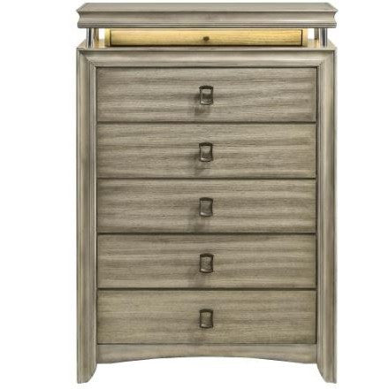 Giselle 6-Drawer Bedroom Chest With LED-Coaster Fine Furniture-CL-224395-Dressers-1-France and Son