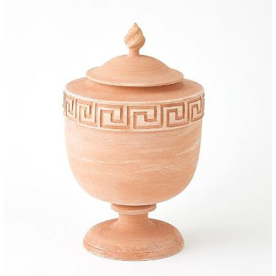 Villa Greek Key Urn-Global Views-GVSA-3.31806-DecorTerracotta-1-France and Son