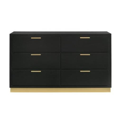 Caraway 6-Drawer Bedroom Dresser-Coaster Fine Furniture-CL-224783-DressersBlack-1-France and Son