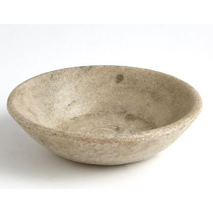 Marble Bowl-Antiqued White-Global Views-GVSA-7.91324-Decor-1-France and Son
