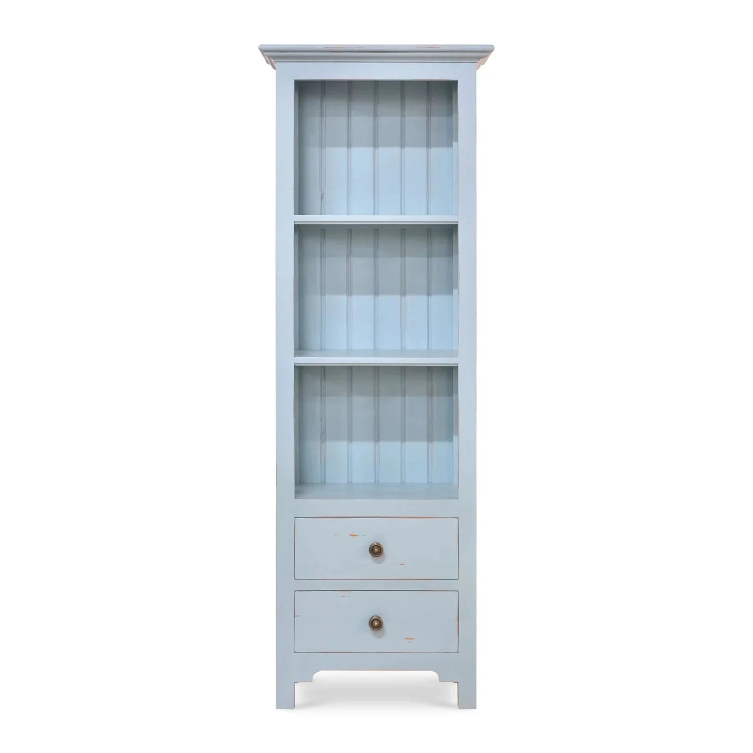Aries 2 Drawer Bookcase-Bramble-BRAM-23645OCB-Bookcases & Cabinets-2-France and Son