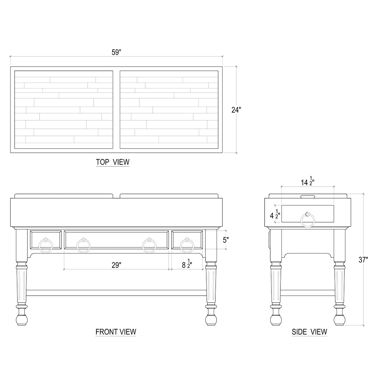 Large Boucherie-Bramble-BRAM-23758STWRAW--Kitchen Islands-5-France and Son