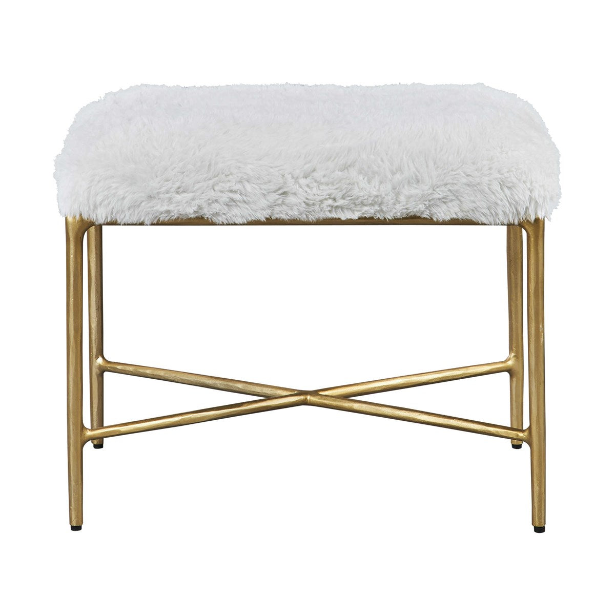 Uttermost Charmed Sheepskin Small Bench-Uttermost-UTTM-23784-Benches-2-France and Son