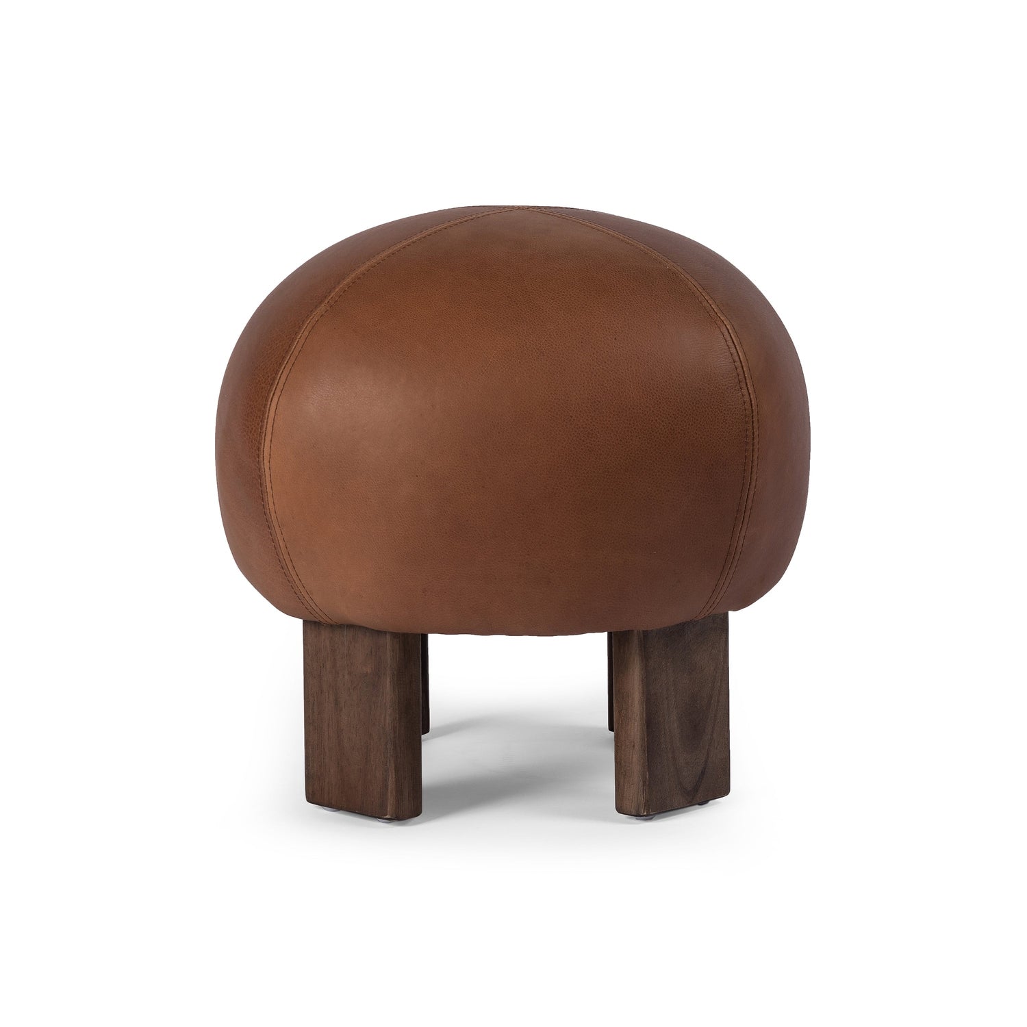 Alma Ottoman - Brickhouse Cognac-Four Hands-FH-238417-001-Stools & Ottomans-1-France and Son