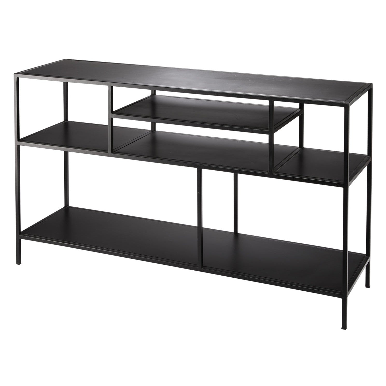 Element Shelved Console Table-Jamie Young-JAMIEYO-20ELEM-COBK-Console Tables-1-France and Son
