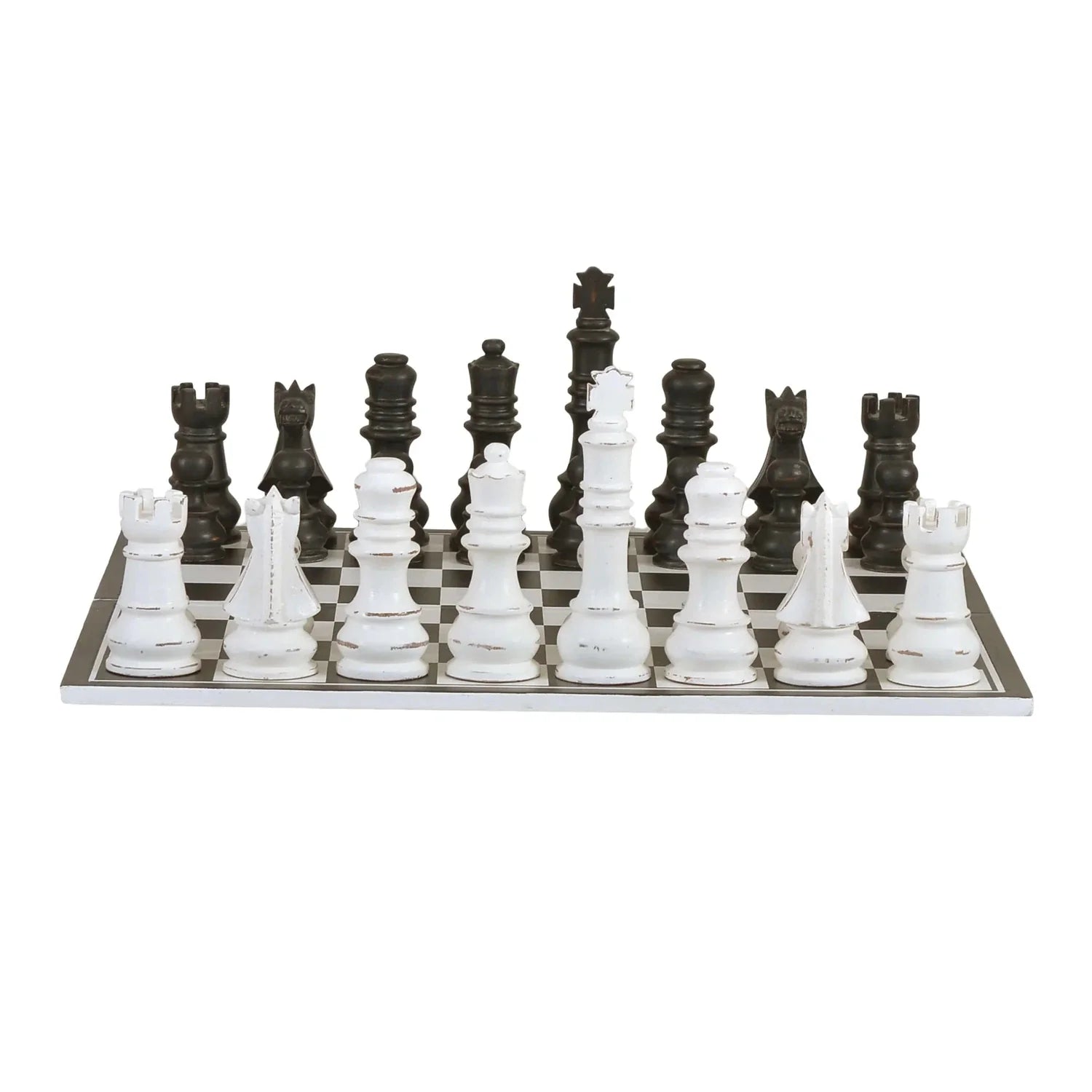 Gentlemen's Club Chess Set-Bramble-BRAM-25465WHDBHD--Decorative Objects-2-France and Son