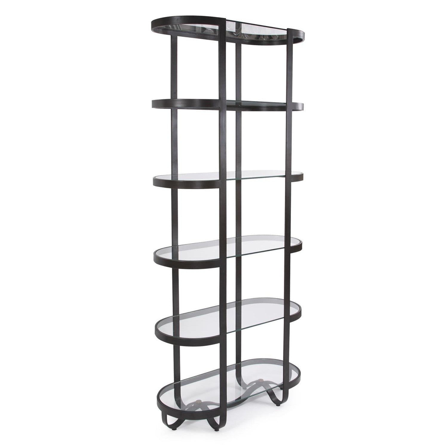 Brooklyn Iron Etagere-The Howard Elliott Collection-HOWARD-27020-Bookcases & Cabinets-2-France and Son