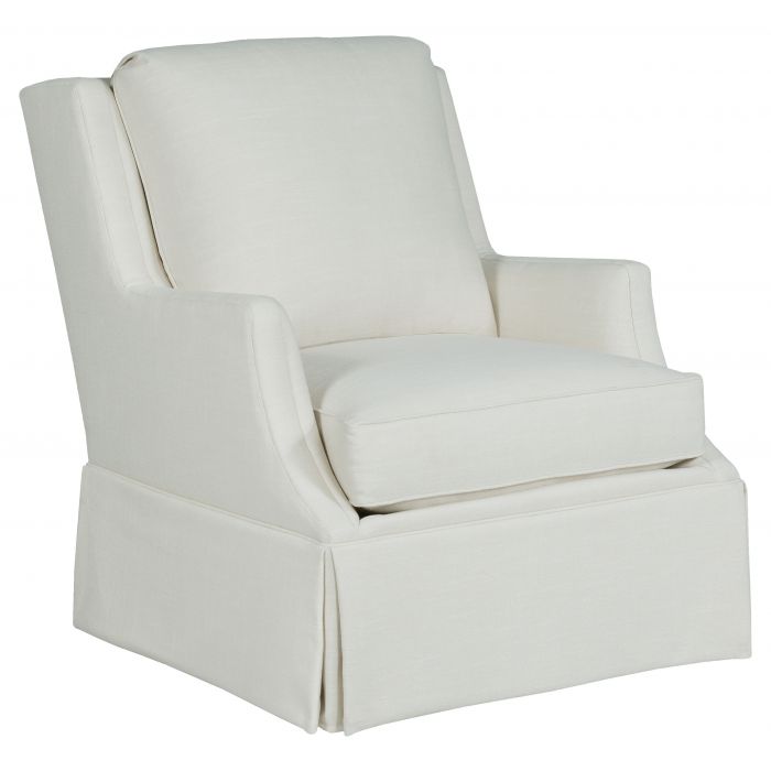 Savannah Skirted Swivel Chair-Fairfield-FairfieldC-2726-31-Lounge Chairs-1-France and Son
