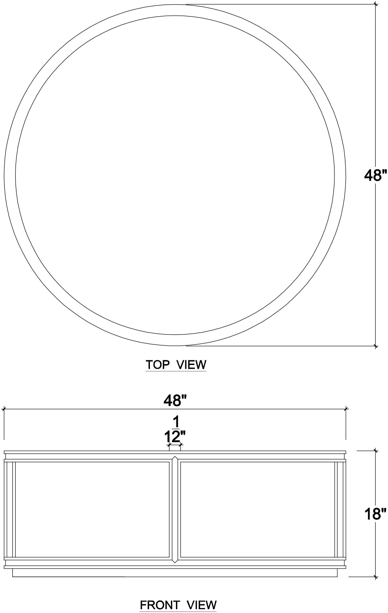 Cohan Round Coffee Table-Bramble-BRAM-27968FRW-RNAT-Coffee Tables-4-France and Son