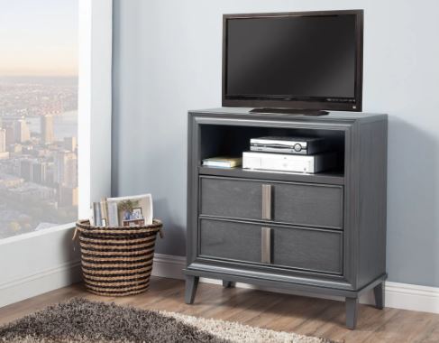 Lorraine Media Chest-Alpine Furniture-Alpine-8171-11-Media Storage / TV Stands-2-France and Son