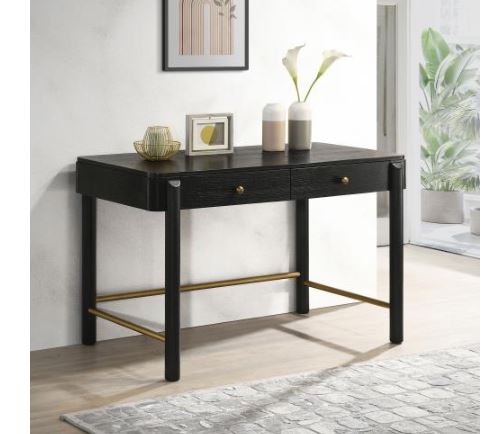Arini 2-Drawer Vanity Desk Makeup Table-Coaster Fine Furniture-CL-224337-DesksBlack-3-France and Son