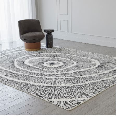 Burst Rug-Ivory/Blue-Global Views-GVSA-7.91597-Rugs12' x 18'-Ivory/Blue-6-France and Son