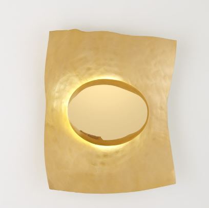 Sunrise Wall Sconce-Brass-HW-Global Views-GVSA-7.91637-HW-Wall Lighting-2-France and Son