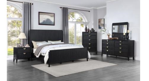 Brookmead 5-Drawer Bedroom Chest Black-Coaster Fine Furniture-CL-224715-Dressers-2-France and Son