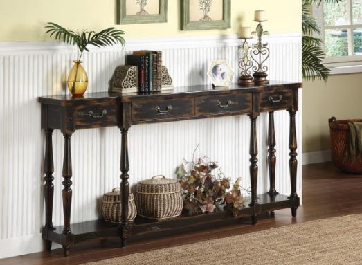 Alfonse Four Drawer Console Table-Coast2Coast Home-C2CA-32094-Console Tables-2-France and Son