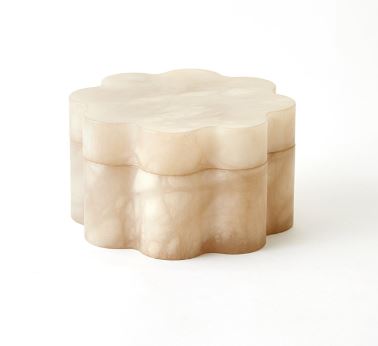 Cumulus Alabaster Wide Box-Global Views-GVSA-7.30293-DecorLarge-Cream-2-France and Son