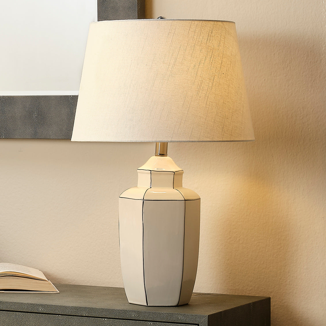 Outline Table Lamp-Jamie Young-JAMIEYO-LS9OUTLINEWH-Table Lamps-2-France and Son