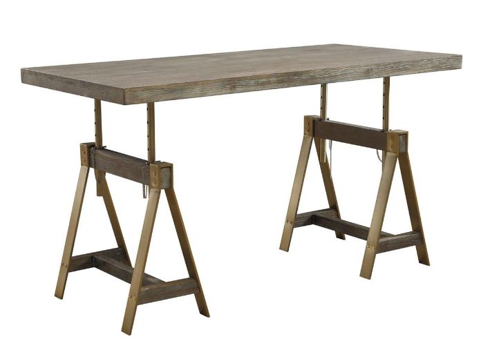 Biscayne Adjustable Dining Table / Desk-Coast2Coast Home-C2CA-13637-Dining Tables-4-France and Son