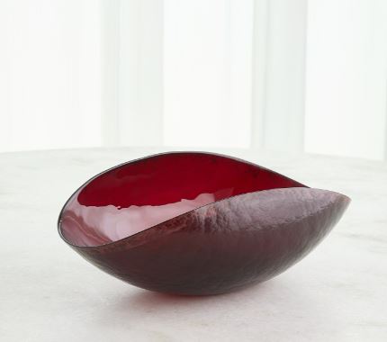 Folded Bowl-Deep Red-Global Views-GVSA-3.31869-DecorSmall-3-France and Son