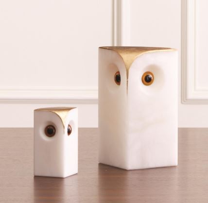 Alabaster Owl-Sm-Global Views-GVSA-3.31549-Decor-2-France and Son