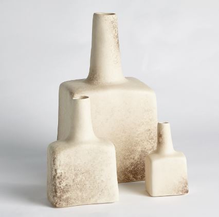 Tall Stack Bottle-Reactive Ivory-Global Views-GVSA-1.10727-Decorative ObjectsLarge-3-France and Son