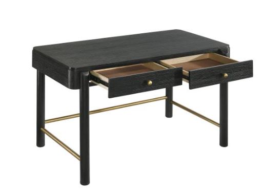 Arini 2-Drawer Vanity Desk Makeup Table-Coaster Fine Furniture-CL-224337-DesksBlack-4-France and Son