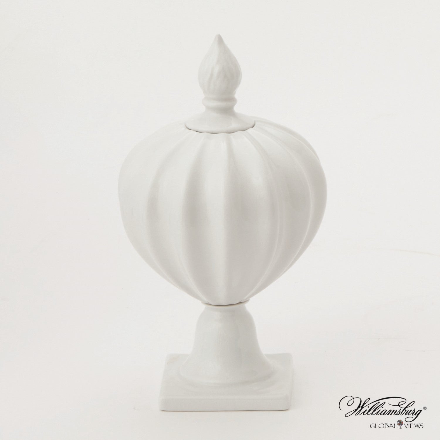 Beaufort Flame Bottle-Global Views-GVSA-4.80110-Decorative ObjectsWhite-1-France and Son
