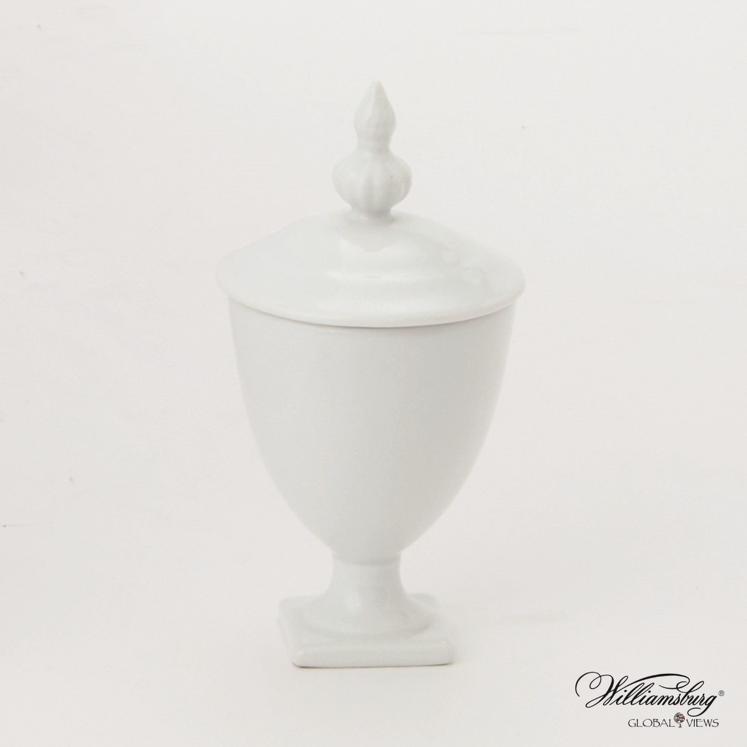 Beaufort Mini Urn-Global Views-GVSA-4.80111-Decorative ObjectsWhite-1-France and Son