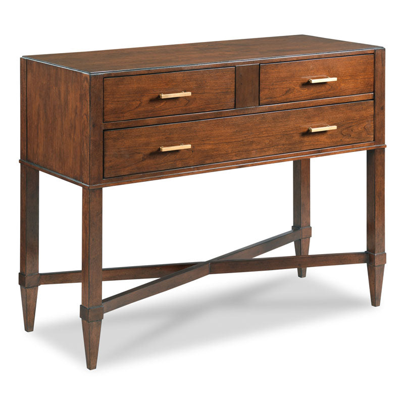 Provence Hall Chest-Woodbridge Furniture-WOODB-4039-10-DressersBordeaux Finish-1-France and Son