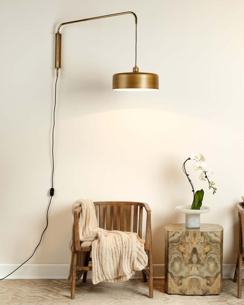 Jeno Swing Arm Wall Sconce-Jamie Young-JAMIEYO-4JENO-LGBR-Wall LightingLarge-3-France and Son