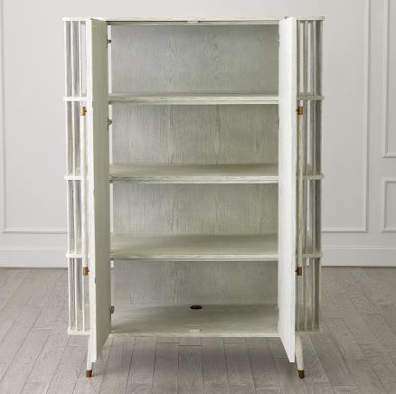 Arbor Tall Cabinet-White Washed-Global Views-GVSA-7.20274-Bookcases & Cabinets-4-France and Son