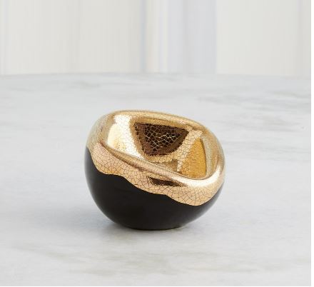 Squished Bowl-Global Views-GVSA-3.31833-DecorSmall-Gold Crackle-4-France and Son