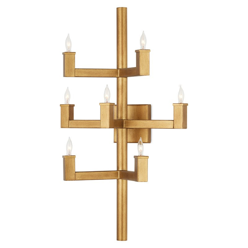 Andre Brass Wall Sconce-Currey-CURY-5000-0252-Wall Lighting-2-France and Son