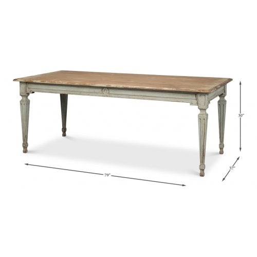 Elise Dining Table, Sage