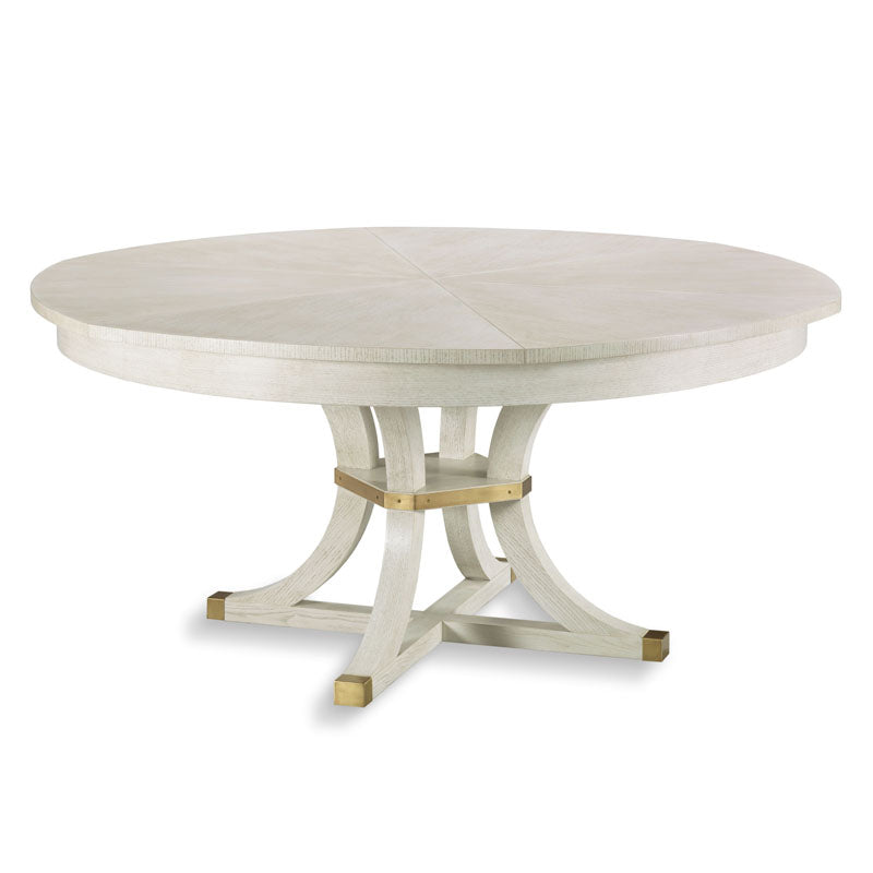 Apollo Jupe Dining Table-Woodbridge Furniture-WOODB-5094-07-Dining TablesLuna Finish and Brass-1-France and Son