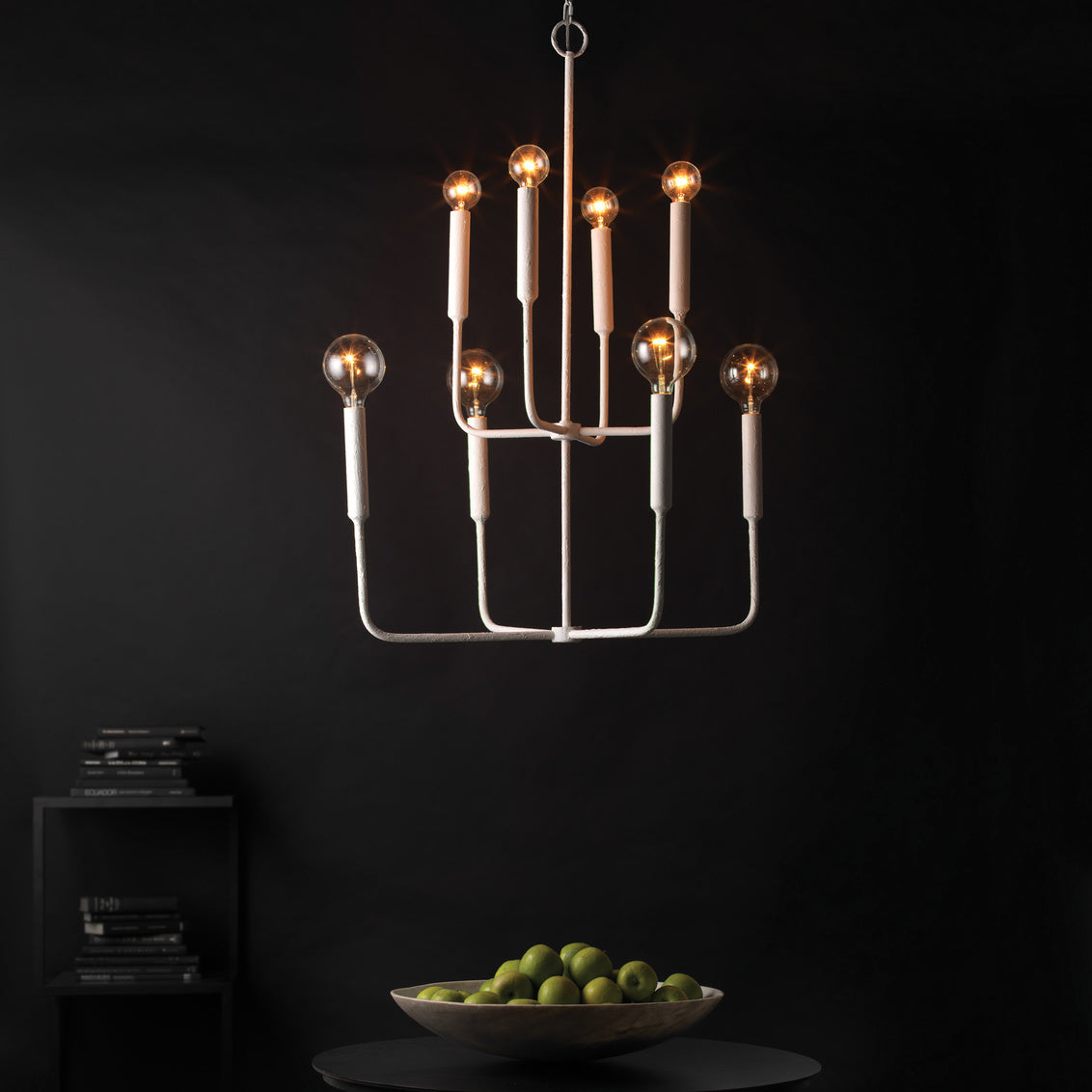 Mercer Two Tier Chandelier-Jamie Young-JAMIEYO-5MERC-CHWH-Chandeliers-2-France and Son