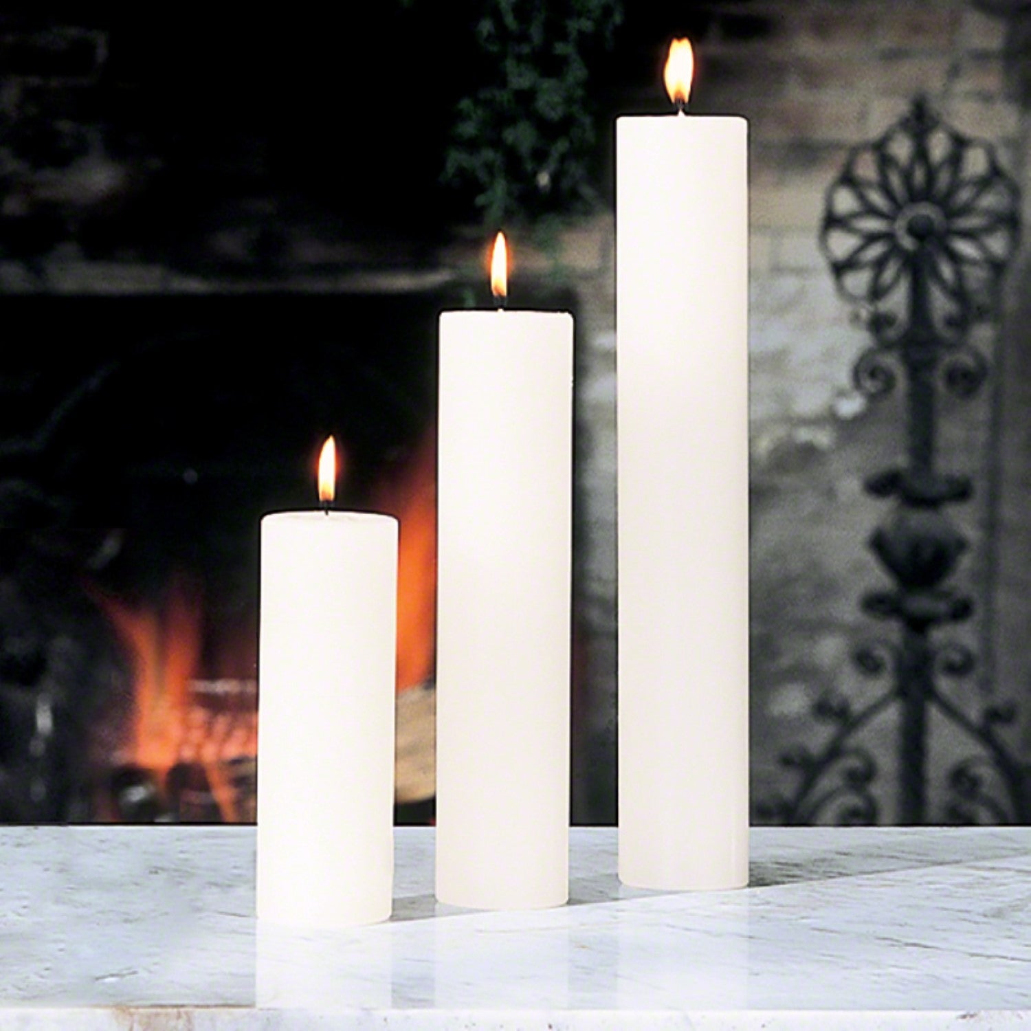 Pillar Candle - Unscented-Global Views-GVSA-5144-Decorative Objects2x6-2-France and Son