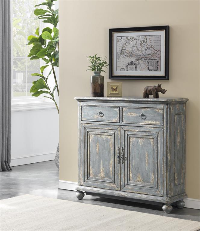 Two Drawer Two Door Cabinet-Coast2Coast Home-C2CA-51539-Bookcases & Cabinets-2-France and Son