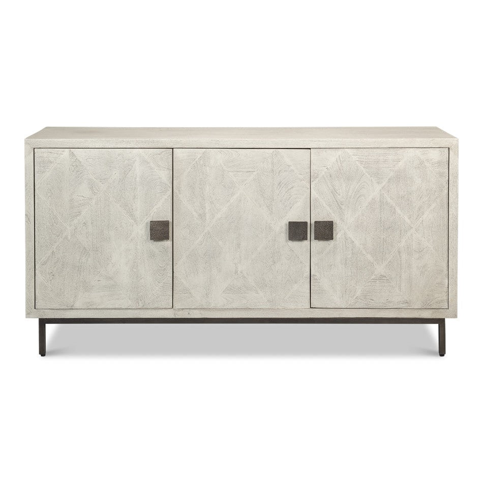 Bricka Three Door Sideboard-SARREID-SARREID-53816-Sideboards & Credenzas-1-France and Son