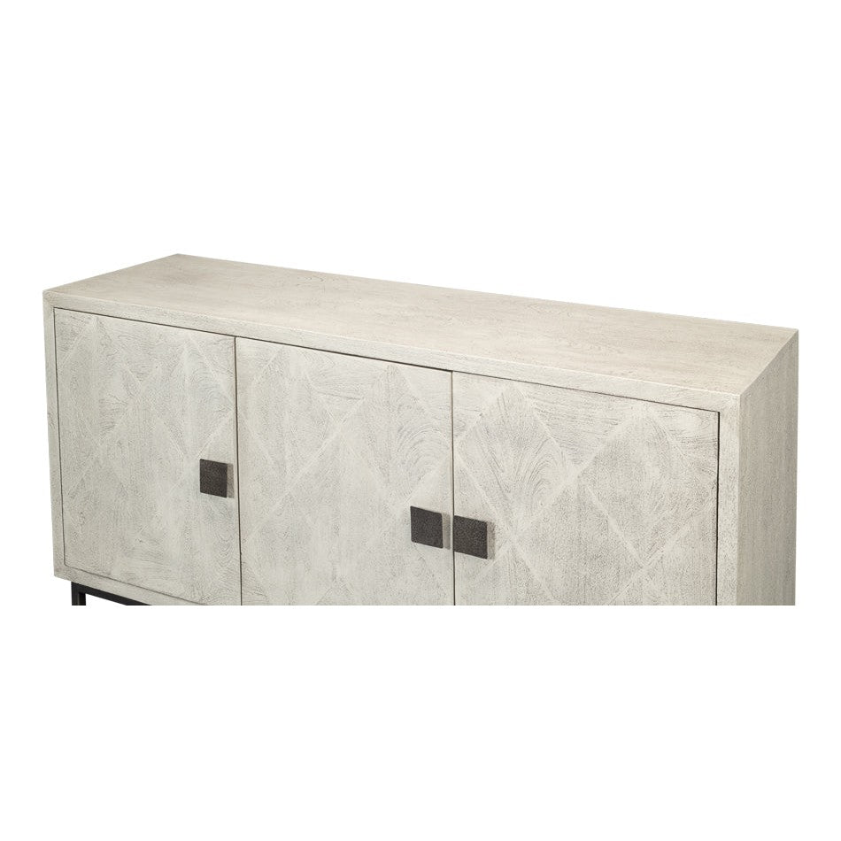 Bricka Three Door Sideboard-SARREID-SARREID-53816-Sideboards & Credenzas-3-France and Son