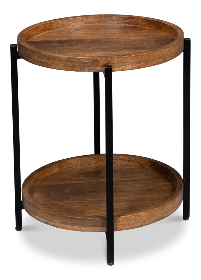 Profile Round End Table-SARREID-SARREID-53837-Side Tables-2-France and Son