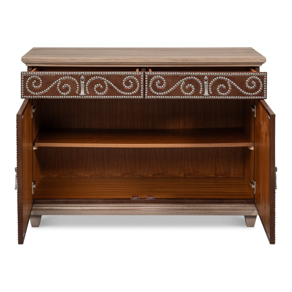 Theodore Equestrian Door Chest-SARREID-SARREID-53900-Sideboards & Credenzas-2-France and Son