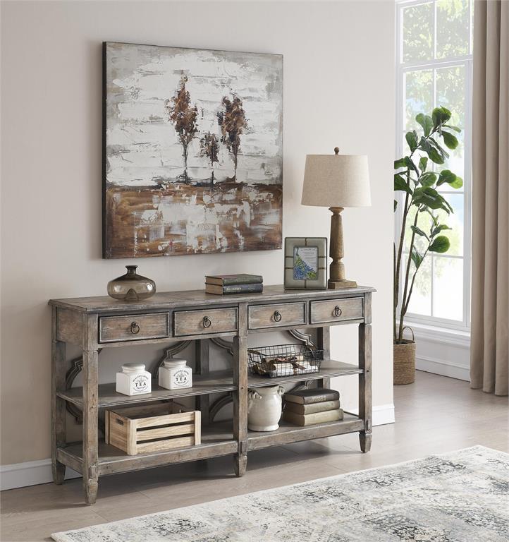 Four Drawer Console-Coast2Coast Home-C2CA-55666-Console Tables-2-France and Son